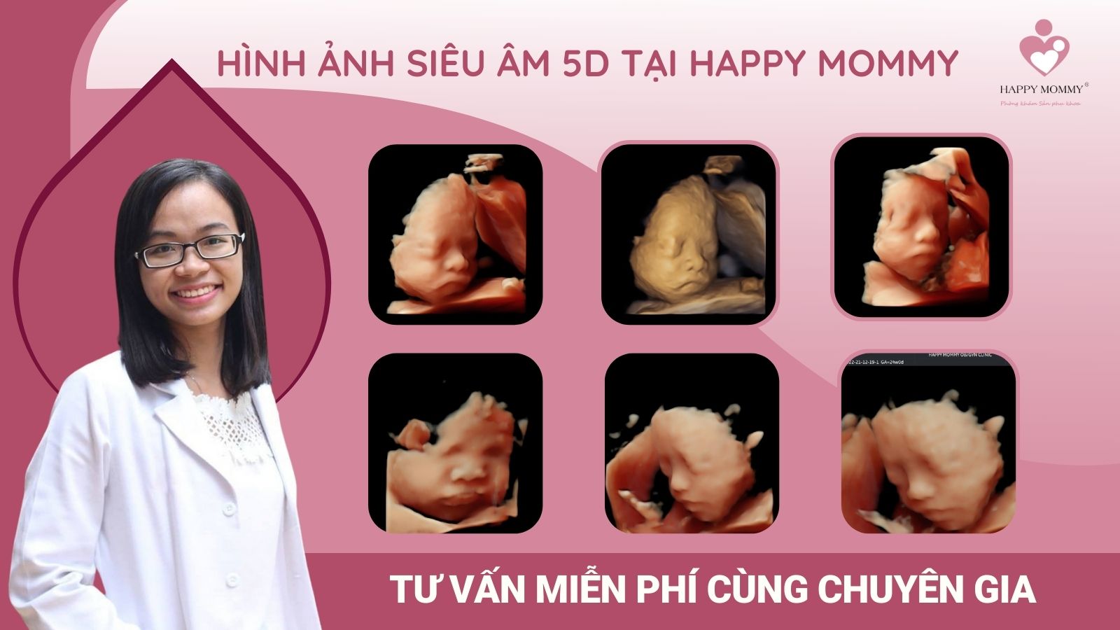Hình ảnh siêu âm thai tại phòng khám thai Happy Mommy